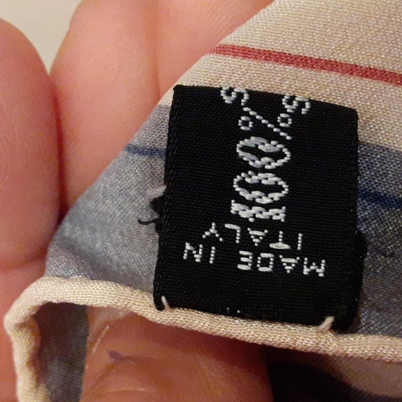 Vtg Jacomo Silk Scarf Italy 33"×33"L - Picture 9 of 16